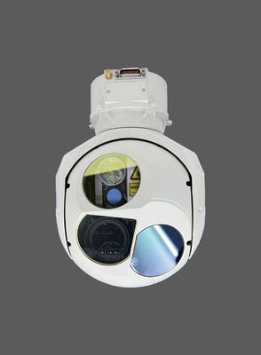 Dia 200MM Two Axis Two Metal Frame EO Pod With Three Sensors For Surveillance System