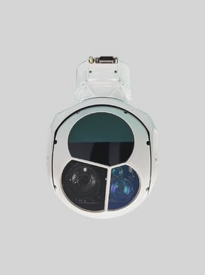 Dia 200MM Two Axis Two Metal Frame EO Pod With Three Sensors For Surveillance System